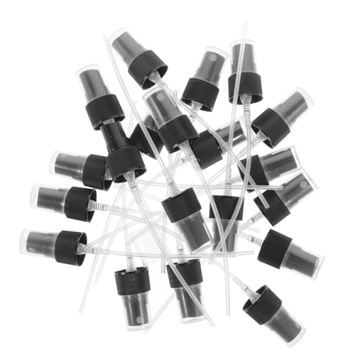 FRCOLOR 20pcs Black Perfume Spray Head Replacement Mist Sprayer Accessories for Travel and Fragrance