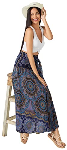 Joob Joob Long Boho Skirts For Women - Bohemian Hippie Maxi Skirt Plum #TOP7