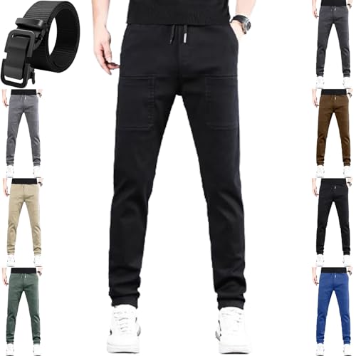 Sirmale Multipants - High Stretch Multi-Pocket Durable Cargo Pants,Mencomfy Mens Breathable Comfy Hiking Cargo Pants