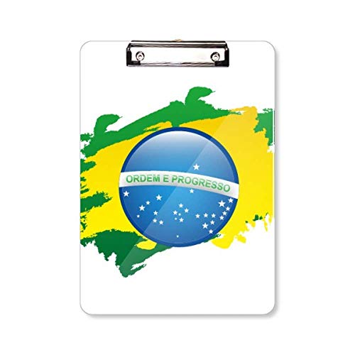 Planche à pince A4 Brésil carte culturelle porte-bloc pour notes