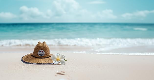 Adult Unisex Beach Straw Large Brim Sun Hat - Image 5