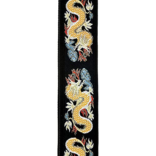 Planet Waves 50F08 Sangle de guitare tissée Dragon Multicolore - Les Beatles, Paul McCartney, John Lennon, RIngo Starr, George Harrison Planet Waves 50F08 Sangle de guitare tissée Dragon Multicolore – Image 3
