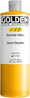 Golden Artist Colors - Acrílico: 473ml (Acrílico Líquido) Amarillo Diarylide