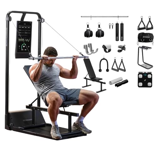 Speediance Gym Monster 2 Works Plus & PowerGrip & Weight Lifting Belt & Gym Accessories Organizer & Smart Body Fat Scale Bundle