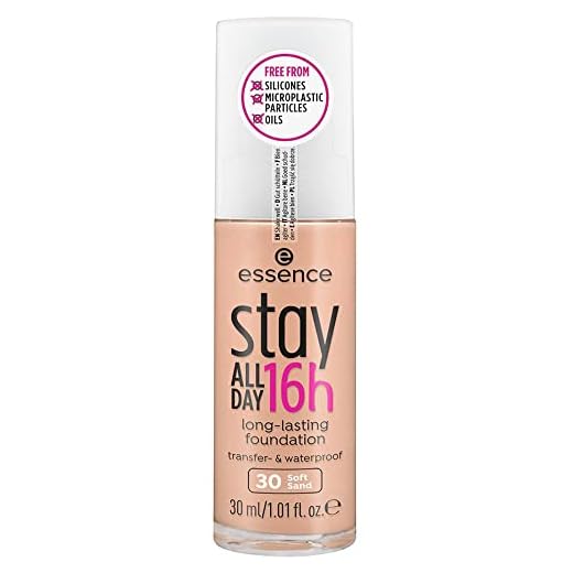 Base de Maquillaje Cremosa Essence Stay All Day 16H 30-soft sand (30 ml)