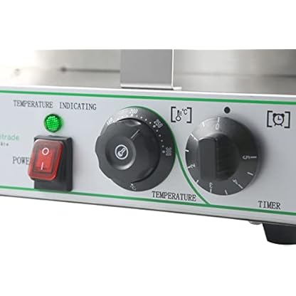 GS Multitrade Waffeleisen Waffelmaschine Waffeleautomat mit Antihaftplatten Timer 50-300 Grad stufenlos – Bild 5