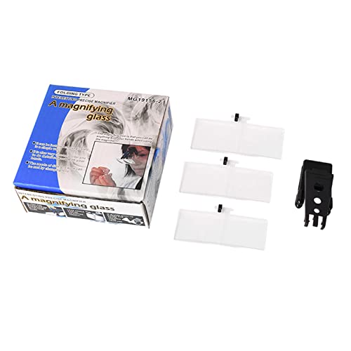 Headband Glass Clip Magnifier with 3 Detachable Lenses 1.5X 2.5X 3.5X for Watch Repair Miniature