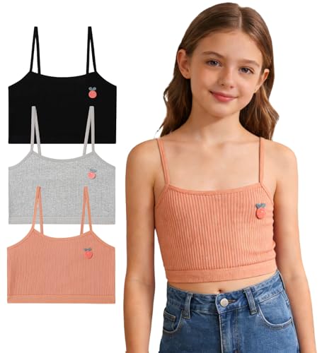 Soutien-gorge de sport en coton Maeau pour fille ado lot de 3
