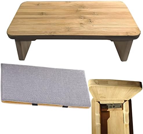 Yoga Stool, Bamboo Foldable and Ergonomic Yoga Stool for Meditation, for Tea Ceremony, Yoga, Praying, Deep Meditation Bench