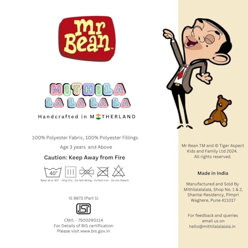 Buy Mithilalalalala Mr Bean Teddy Bear Plush 30cm - Image 6