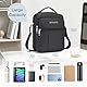 SPAHER Herren Handtaschen Zum Umhängen Umhangetasche Mann Schultertasche Männer Herrentasche Zum Umhängen Klein Männer Handgelenktasche Business Tasche Geschenk für Mann Schwarz