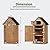 MCombo Outdoor Storage Cabinet, Small Storage Shed with 2 Removable Shelves, Wood Garden Tool Shed with Floor for Patio Yard Lawn, 0733 (Beige)