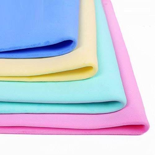 Image of Auto Hub Chamois Cloth for Cleaning Car, Leatherette Cloth (Set of 3, Multicolour)