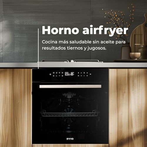 Horno de alta capacidad EVVO H26 negro con display digital táctil 3