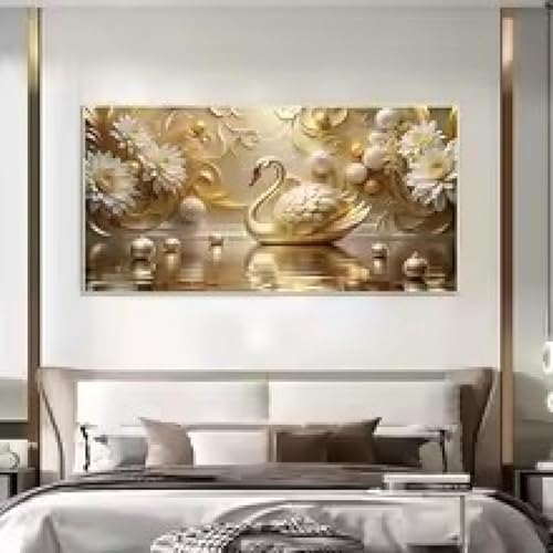 Décoration Murale pour La Maison Salon Chic Fleurs De Cygne