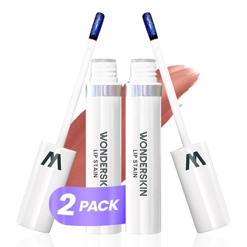 Image of Wonderskin Wonder Blading Lip Stain Peel Off Masque, 2 Pack - Long Lasting, Waterproof and Transfer Proof Matte Nude Lip Tint Stain (Lovely Masque)