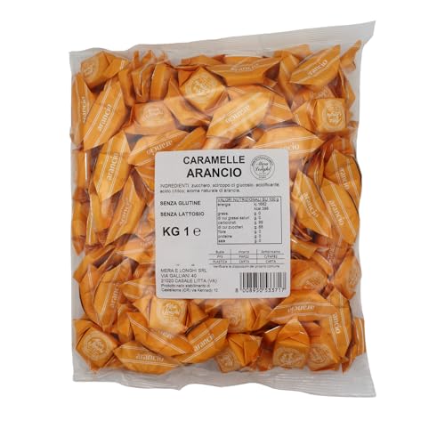 Mera & Longhi Caramelle Quadre Arancio - Confezione da 1 kg