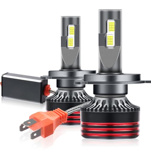 H4 9003 Fog Lights Bulb, 9003 H4 Light Bulbs,HB2 Car 6500K 12000LM 80W Fog Bulb Plug and Play, Pack of 2 (P11, H4 / 9003-3570 CSP LED Chips)