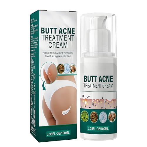 Akne-Reinigungscreme Für Gesäß Und Oberschenkel, 100 Ml Acne Creme Für Das Gesäß Po-Akne-Reinigungscreme Anti Pickel Creme Am Gesäß, Beseitigt, Pickel Und Dunkle Flecken Am Gesäß
