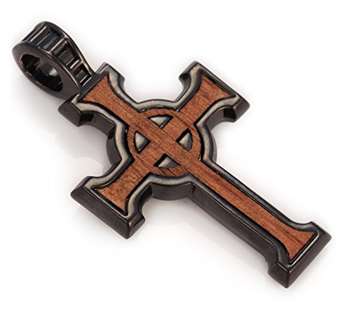 Bico 'Urban' Cross Pendant with Rosewood (EW16 Black)