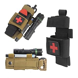 Tactical Waist Pack Bag, Molle EDC Pouch Tourniquet Pouch, Tactical Molle Tool Holder Multi-Purpose Utility Gadget Bag…