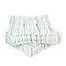 Dibor Set di 2 Cuscini per Esterni per mobili da Giardino in Cotone Blu Pastello a Righe Erba Sedia da Pavimento con Stampa Vintage (CB31)
