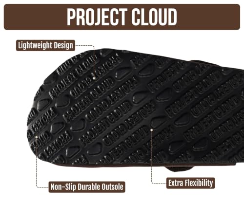 Image of 100% Genuine Leather Slip-on Footbed Clogs for Women - Fall Shoes for Women