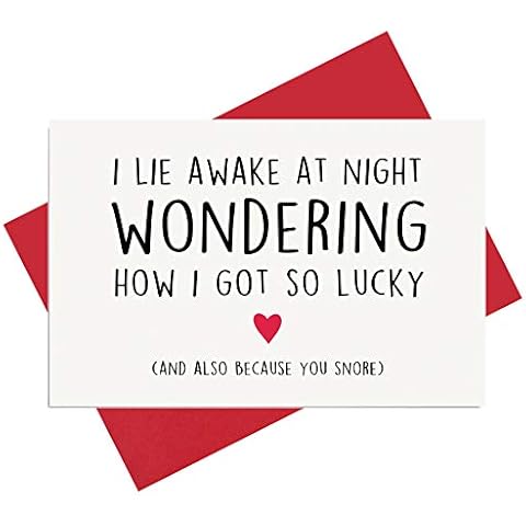 Alzombi Funny Anniversary Card, Birthday Card, Snore Card for Husband, Wife, Boyfriend, Girlfriend Cover