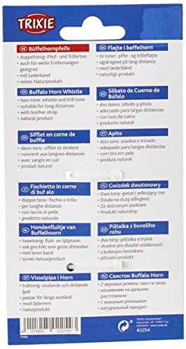 Buffalo Horn Whistle, 6 Cm. Two-Tone: Whistle And Trill Tone (Ideal For Training And Hunting) #TOP3