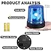 Blue Police Beacon Light Toy,Spinning Effects&Realistic Siren Sounds, Perfect for Pretend Police Play, for Kids Age 3+