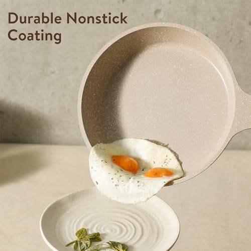 CAROTE 10Pcs Pots and Pans Set Nonstick, Induction Cookware Sets, NonStick Cooking Set, Kitchen Pots and Pans Set with Stay-Cool Handles, PFOA Free - Image 5