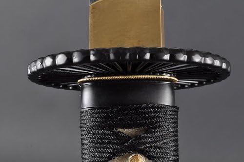 HMS Fully Handmade Empire Wheel Clay Tempered Japanese Samurai Katana & Wakizashi Swords