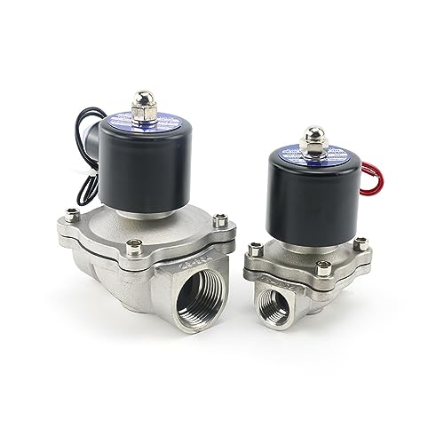 Électrovanne normalement fermée DN15 DC24V en acier inoxydable pour eau