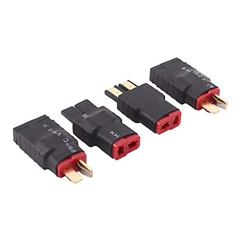 OliRC 4pcs Traxxas TRX to T-Plug Deans Style Male Female RC Connector Adapter(C81-4) Cover