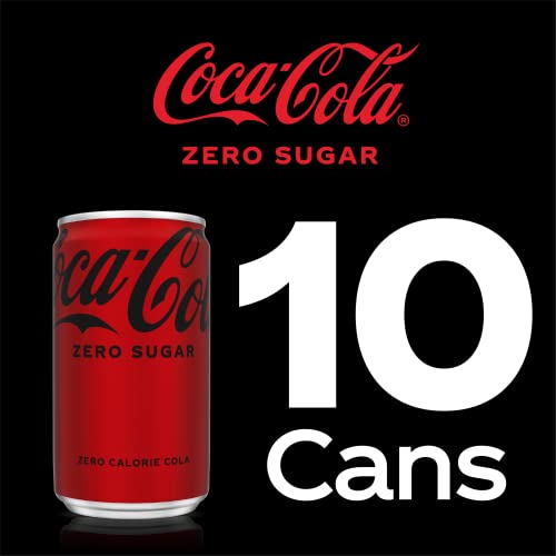 Coca-Cola Coke Zero Sugar Diet Soda Soft Drink, 7.5 fl oz, 10 Pack - Image 5