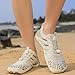 ERTUPE Hike Barefoot Shoes for Women Men Wide Toe Box Water Shoes Non Slip Breathable Lightweight Sneakers for Hiking Walking Running Swimming Beach Pool Yoga Footwear Beige