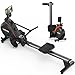 YOSUDA Upgrade Rudergerät Zuhause, 16 Dynam. Widerstand, für Große bis 181kg, Ultra-Leise Magnetisch, Komfort-Sitz, Bluetooth/App, Alu-Schiene, Flaschenhalter, 90% Vormontiert, Rowing Machine