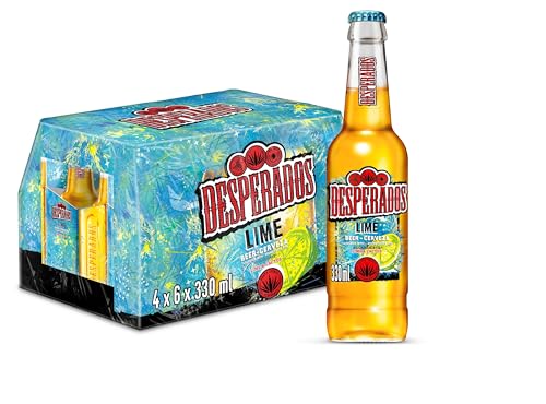 Desperados cerveza Lima Caja 4 Packs Botella, 6 x33cl