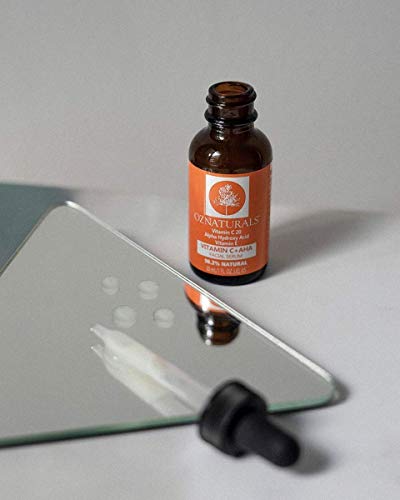 OZNaturals-Vitamin-C-Serum-For-Face-With-AHA-Vitamin-E-Oil-Hyaluronic-Acid-Anti-Aging-Antioxidant-Facial-Serum-Brightening-Hyperpigmentation-Treatment-1-FL-Oz OZNaturals Vitamin C Serum For Face With AHA, Vitamin E Oil & Hyaluronic Acid - Anti Aging Antioxidant Facial Serum & Brightening Hyperpigmentation Treatment - 1 FL Oz