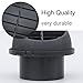 PENKOHOME Air Vent Outlet,60mm Rotatable Car Heater Duct Warm External Vent Outlet for Auto Car-Rotatable 360 Degrees