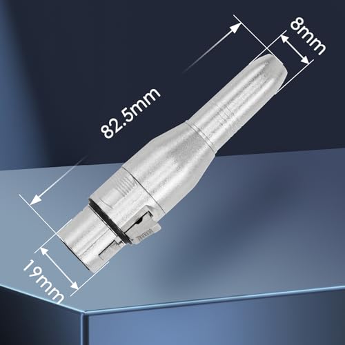 Adaptador XLR 3 Pin Hembra a Jack 1/4" Hembra 4 unidades miniatura 4