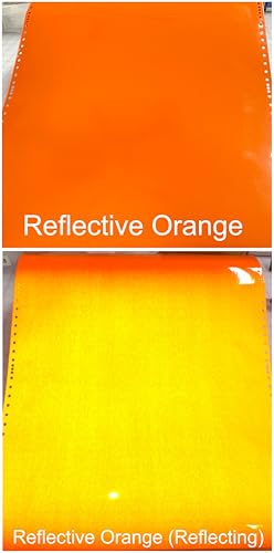 Image of Reflective Concepts 4x4 Emblem Overlay Decal Sticker -Fits: 2019-2026 Ram, NOT for Classic - (Color: Reflective Orange)