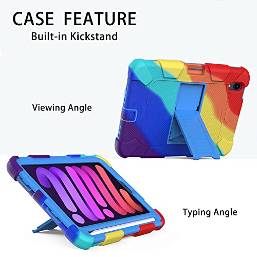 Case For Ipad Mini 6 Case 2021 8.3 Inch With Pencil Holder Silicone Shockproof Protective Cover With Stand #TOP3