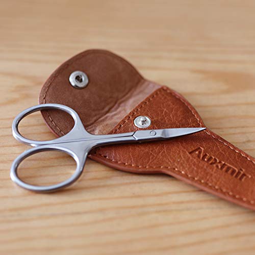 Auxmir Premium Nagelschaar van Roestvrij Staal met Scherpe Gebogen Rand en Etui voor Het Inkorten van Dunne Natuurlijke… - Afbeelding 6