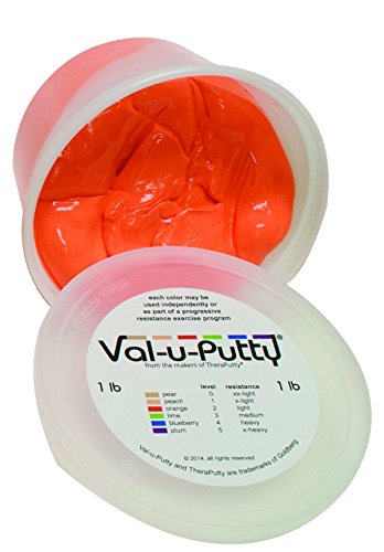 Fabrication Enterprises 10-3942 Val-U-Putty Exercise Putty, Orange(Soft), 1 Lb. #TOP19