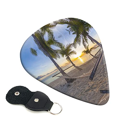 Paradise Beach Palm Trees Lot de 6 médiators pour guitare acoustique, guitare électrique, basse, ukulélé – Fin, moyen et… - Les Beatles, Paul McCartney, John Lennon, RIngo Starr, George Harrison Paradise Beach Palm Trees Lot de 6 médiators pour guitare acoustique, guitare électrique, basse, ukulélé – Fin, moyen et…