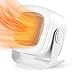 Produktbild Keramik Heizlüfter Energiesparend Leise - 1200W 2 Modi Thermostat Heizung smart Elektroheizung Elektrische Heizgeräte, 90° Oszillation, Überhitzungs & Umkippschutz, kompakt Safety Heater für Büro Weiß