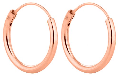 Argento orecchini a cerchio in argento Sterling