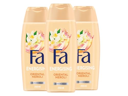 FA Gel de ducha Oriental Moments (3 x 250 ml) 95 % de ingredientes de origen natural, disfruta con la crema de ducha nutritiva el delicado aroma de rosa del desierto y madera de sándalo