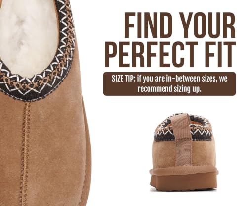 Image of Project Cloud 100% Genuine Leather Shearling Slippers for Women (Nerita) | Australian Fur Lining Memory Foam Insole Non Slip EVA Sole Fuzzy Plush House Shoes Warm Cozy Indoor Footwear Everyday Comfort
